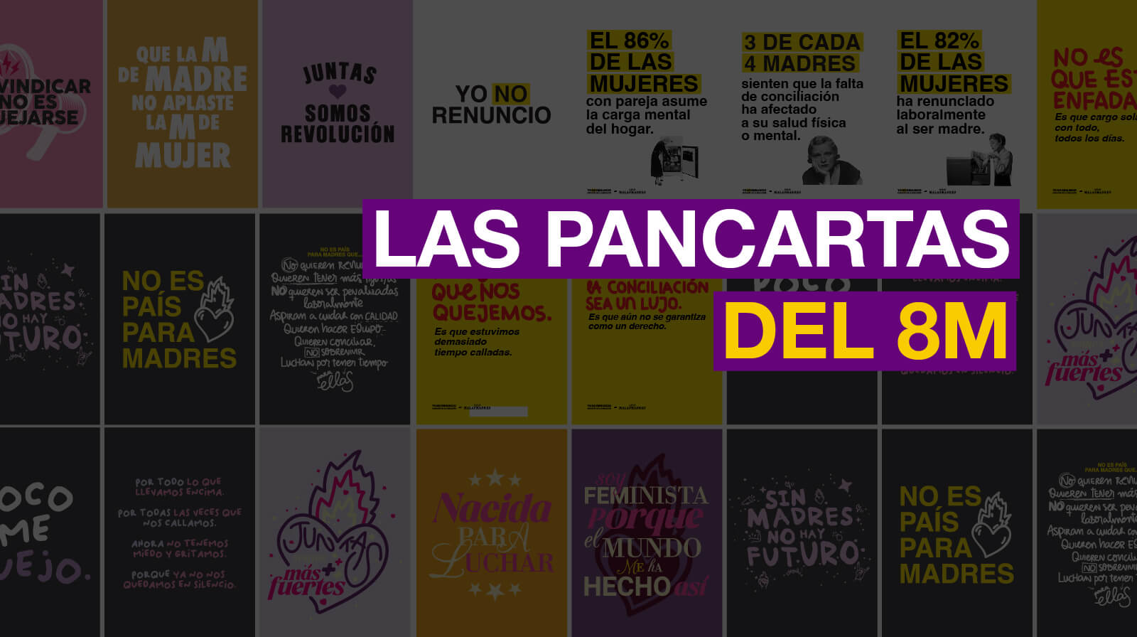 pancartas 8M